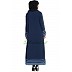 A-line casual abaya in Navy Blue 